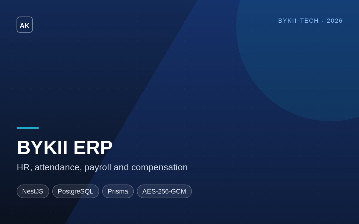 BYKII ERP — HR, Attendance & Payroll Platform