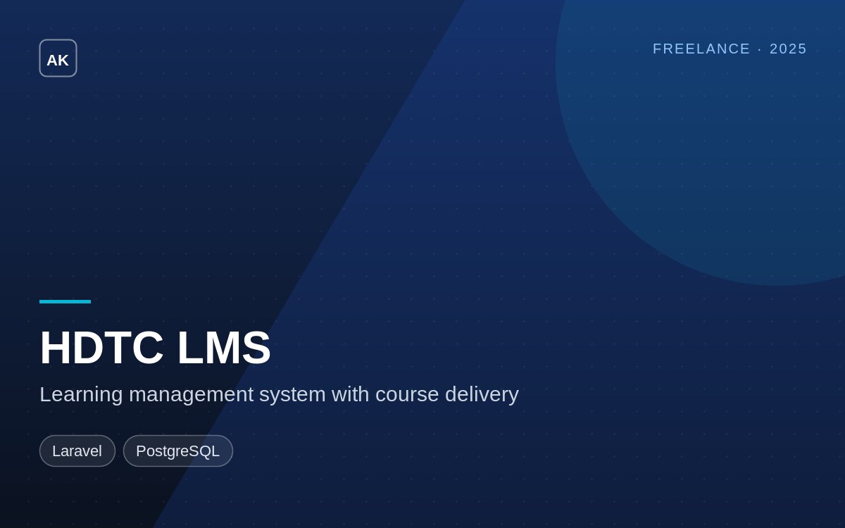 HDTC LMS — Learning Management Platform