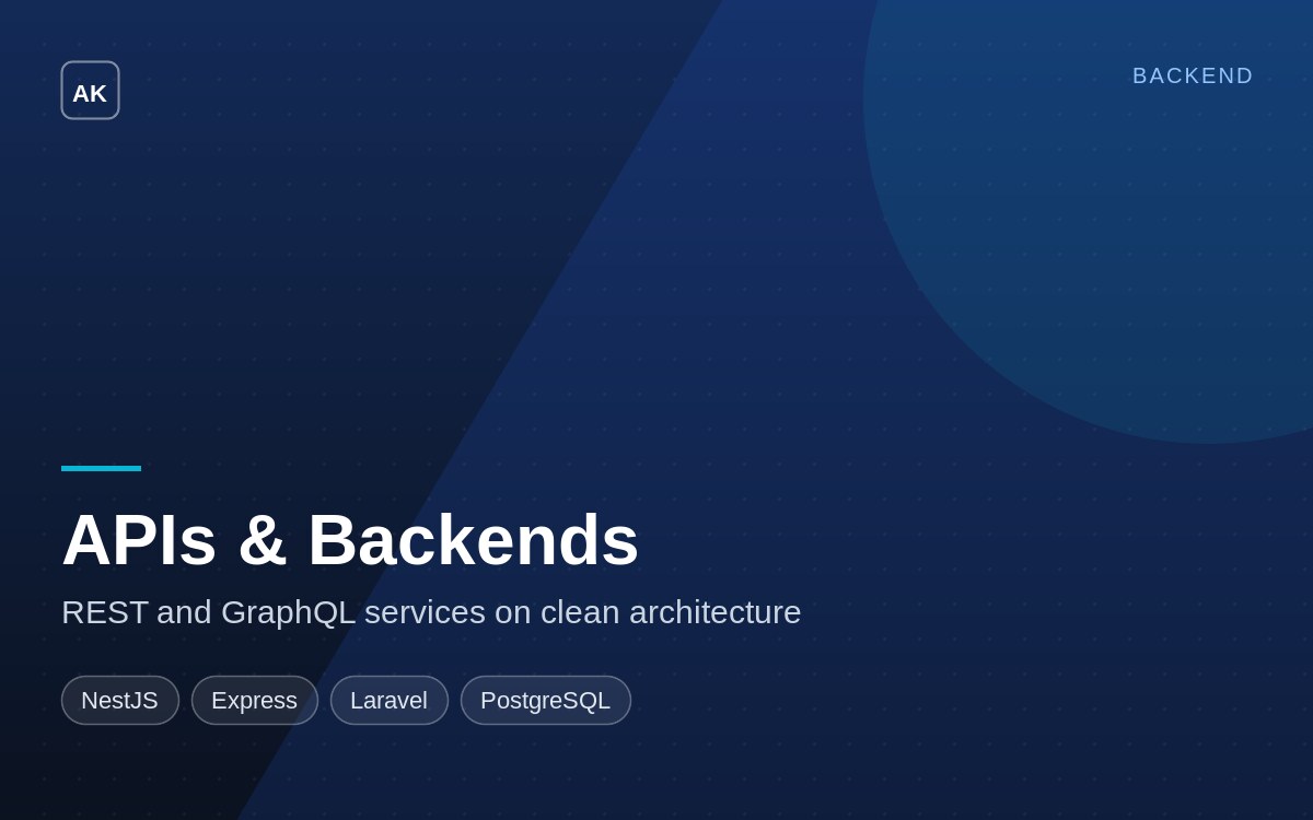 APIs & Backend Systems