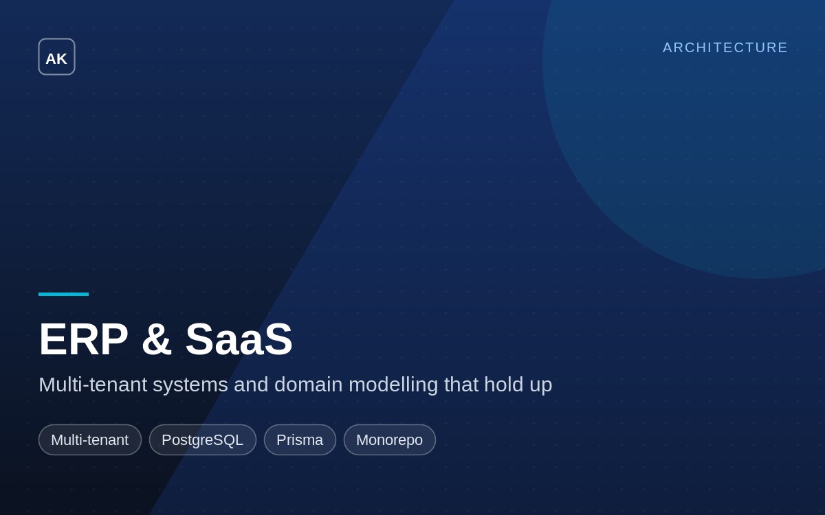 ERP & Multi-Tenant SaaS